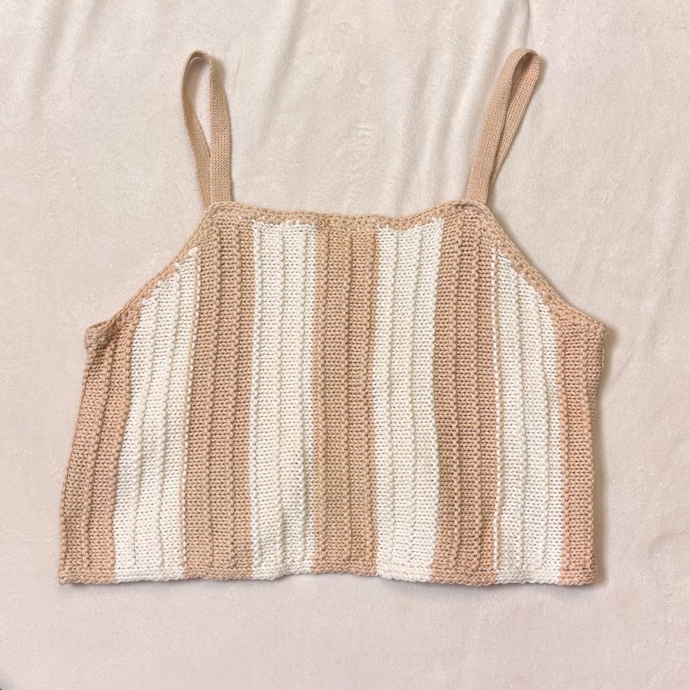Carly Jean Los Angeles Striped Knit Top